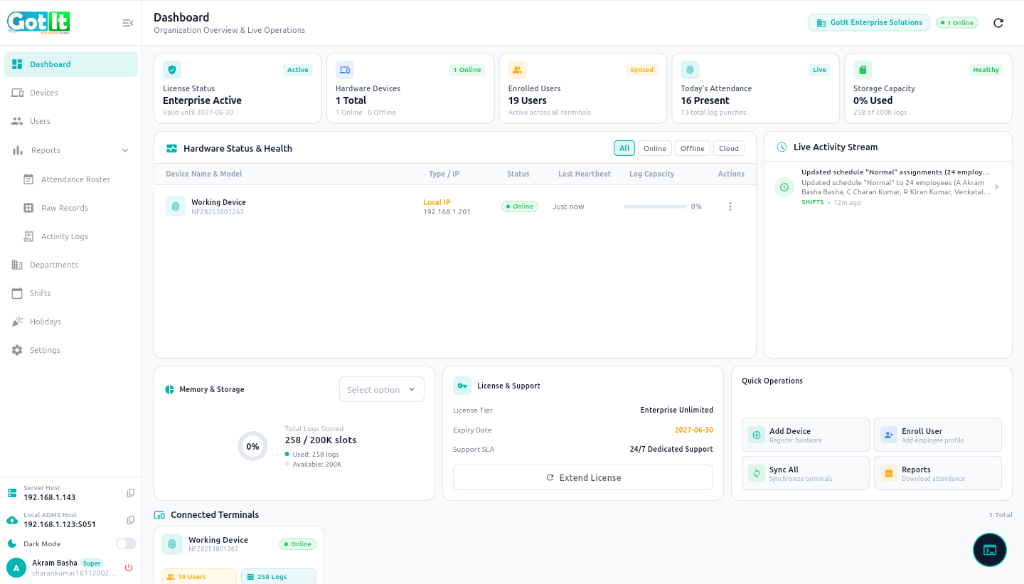 GotIt Desktop | Biometric HR, Attendance & Payroll Workstation — GotIt4All